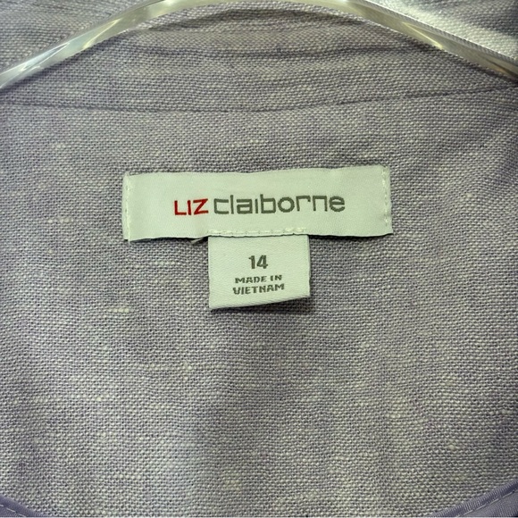 Liz Claiborne Light Purple Linen Blend Blazer NWT - Picture 2 of 10